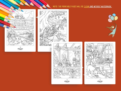 Solitary Dreams 2 (Vol. 5) - A Coloring Book of Cozy Introvert's Worlds