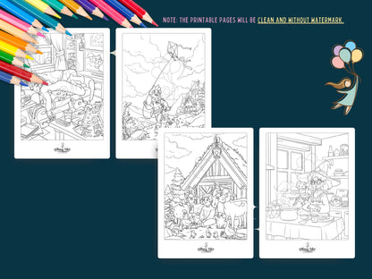 Solitary Dreams (Vol. 3) - A Coloring Book of Cozy Introvert's Worlds