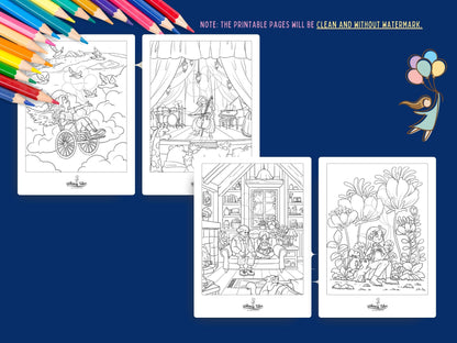 Solitary Dreams (Vol. 4) - A Coloring Book of Cozy Introvert's Worlds