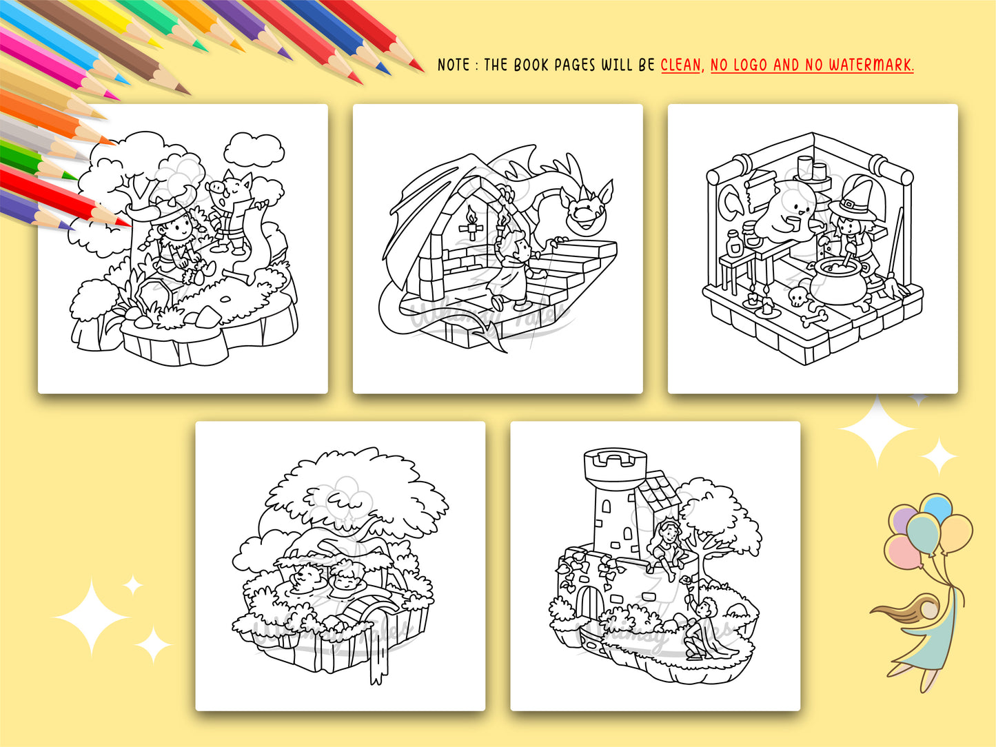 Whimsical Cozy Fantasy - Isometric Corners