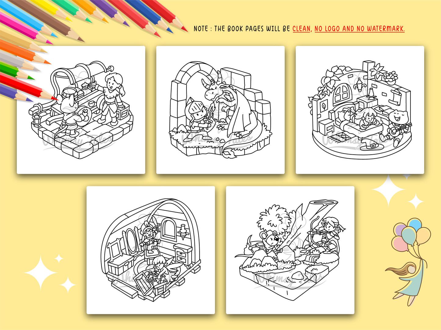 Whimsical Cozy Fantasy - Isometric Corners