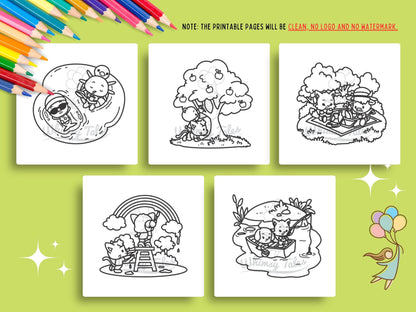 Whimsical Fable Critters Coloring Book - Bolder & Easier