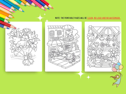 Whimsical Fable Critters Coloring Book - Out And About
