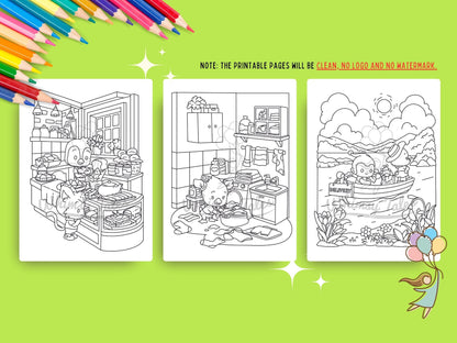 Whimsical Fable Critters Coloring Book - Out And About