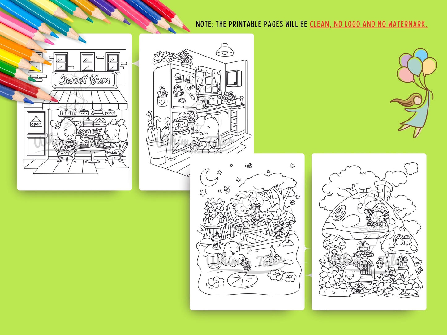 Whimsical Fable Critters Coloring Book - Out And About