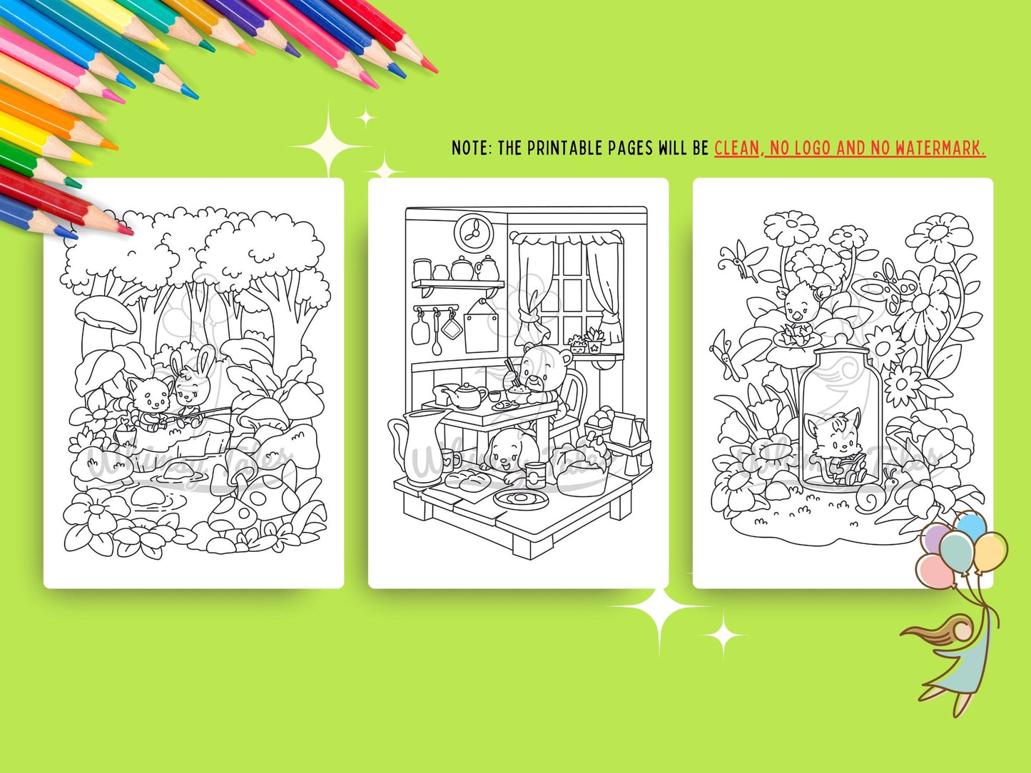 Whimsical Fable Critters Coloring Book - Out And About
