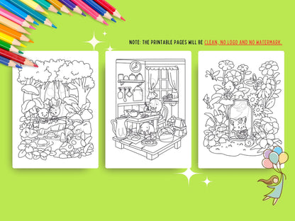 Whimsical Fable Critters Coloring Book - Out And About