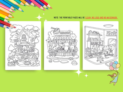Whimsical Fable Critters Coloring Book - Out And About