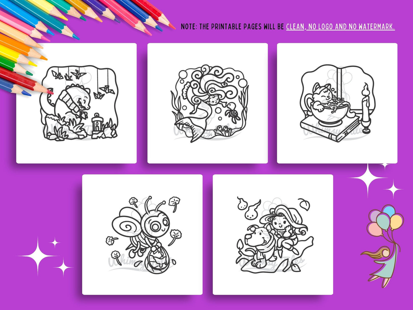 Whimsical Fantasy Doodles Coloring Book