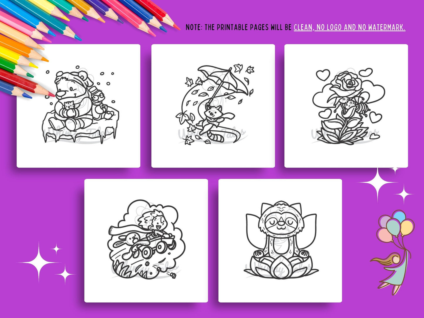 Whimsical Fantasy Doodles Coloring Book
