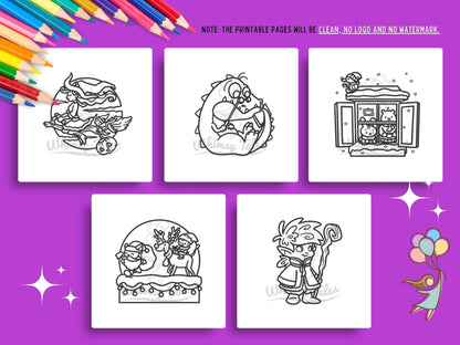Whimsical Fantasy Doodles Coloring Book
