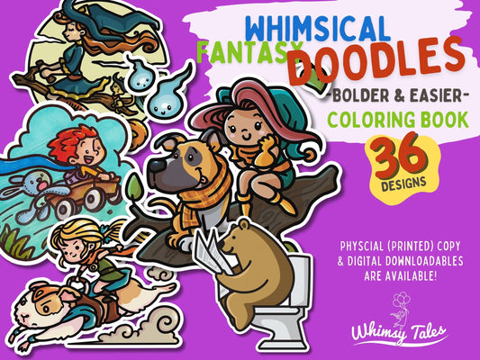 Whimsical Fantasy Doodles Coloring Book