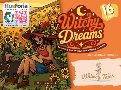 Witchy Dreams Volume 1 - A Coloring Book of Cozy Spells & Magical Moments