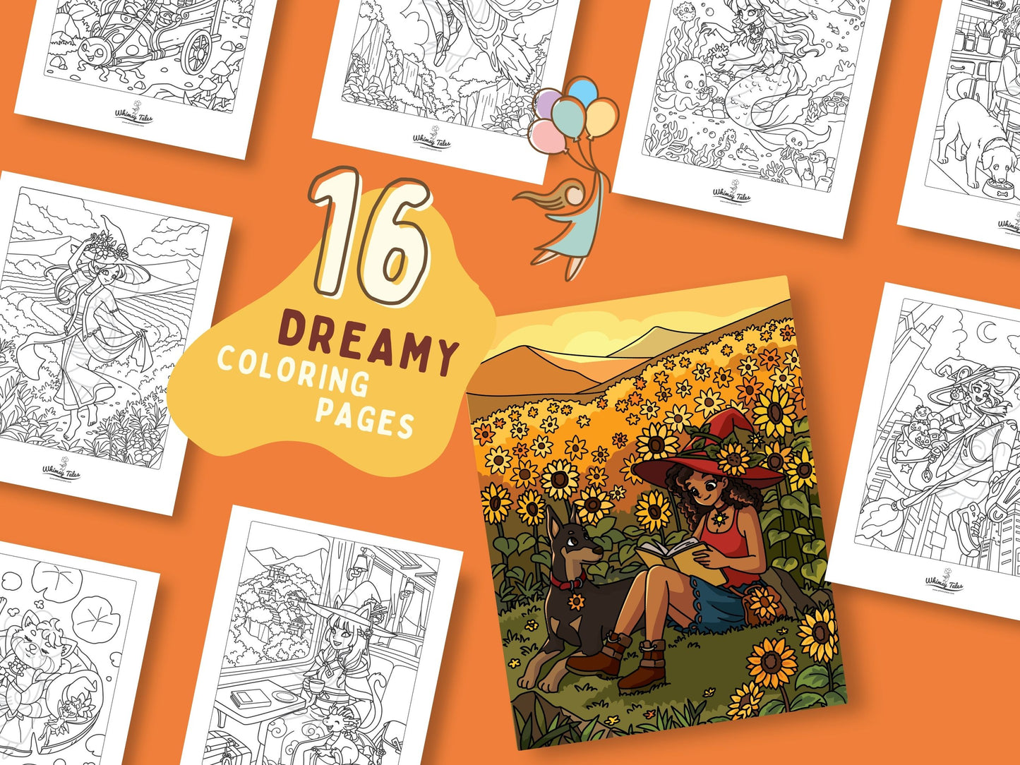 Witchy Dreams Volume 1 - A Coloring Book of Cozy Spells & Magical Moments