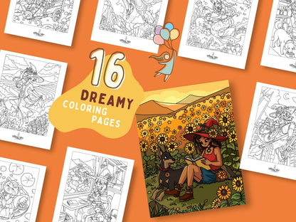 Witchy Dreams Volume 1 - A Coloring Book of Cozy Spells & Magical Moments