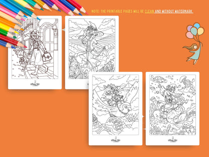 Witchy Dreams Volume 1 - A Coloring Book of Cozy Spells & Magical Moments