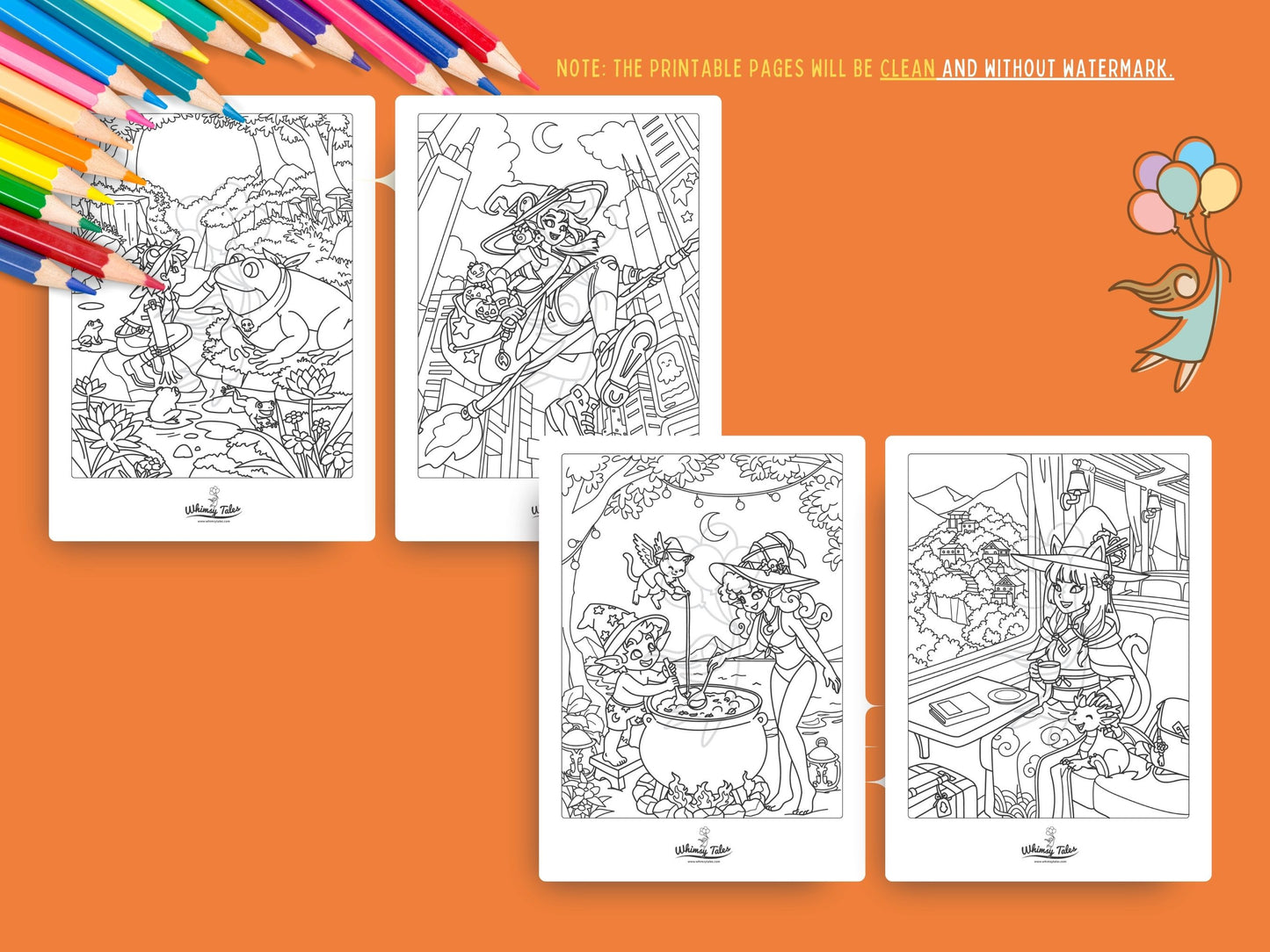 Witchy Dreams Volume 1 - A Coloring Book of Cozy Spells & Magical Moments