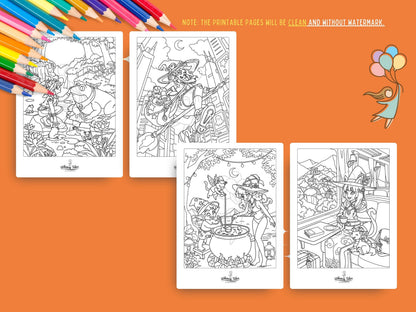 Witchy Dreams Volume 1 - A Coloring Book of Cozy Spells & Magical Moments