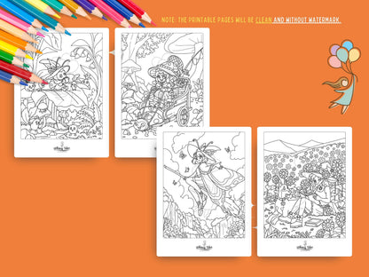Witchy Dreams Volume 1 - A Coloring Book of Cozy Spells & Magical Moments