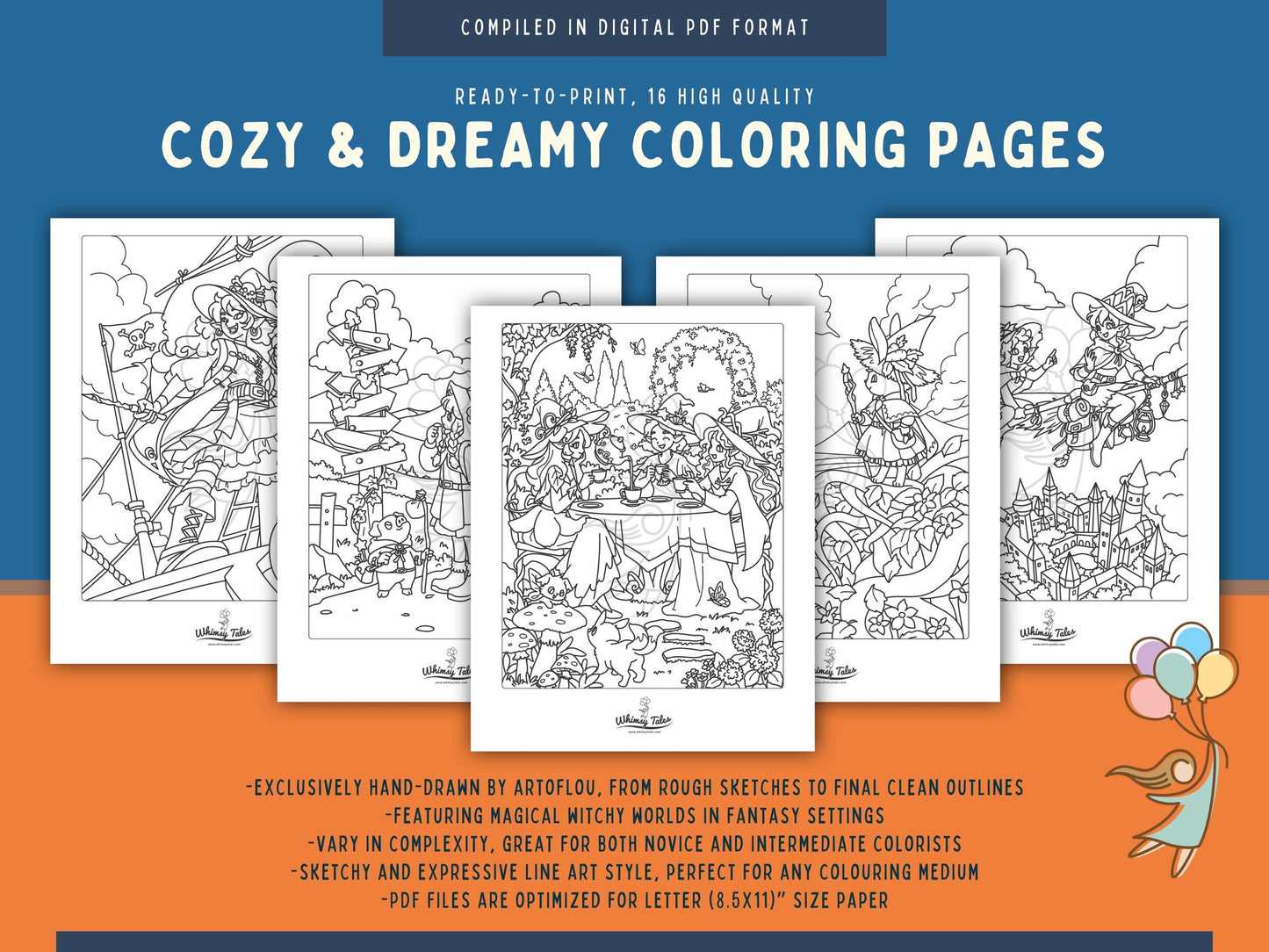Witchy Dreams Volume 2 - A Coloring Book of Cozy Spells & Magical Moments