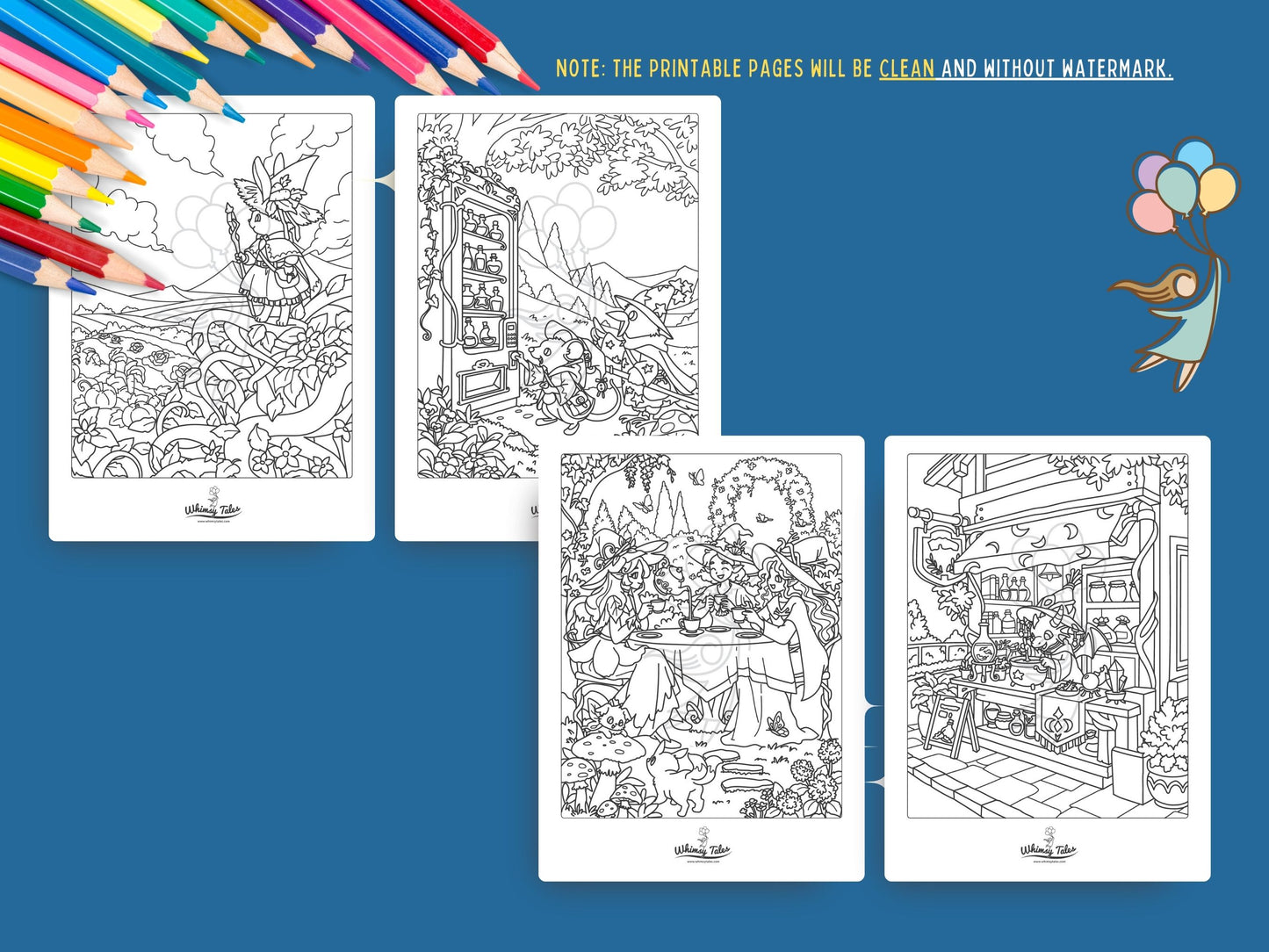 Witchy Dreams Volume 2 - A Coloring Book of Cozy Spells & Magical Moments