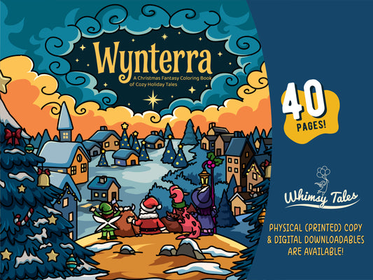 Wynterra - A Christmas Fantasy Coloring Book of Cozy Holiday Tales