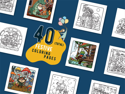 Wynterra - A Christmas Fantasy Coloring Book of Cozy Holiday Tales