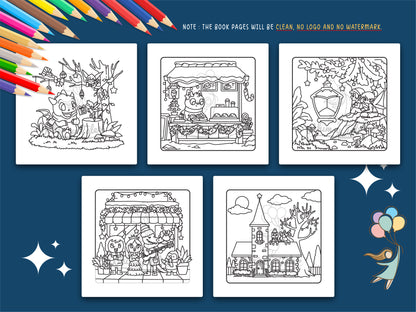 Wynterra - A Christmas Fantasy Coloring Book of Cozy Holiday Tales
