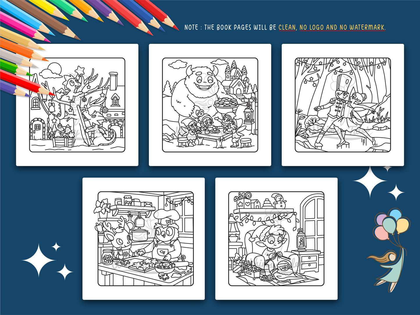 Wynterra - A Christmas Fantasy Coloring Book of Cozy Holiday Tales