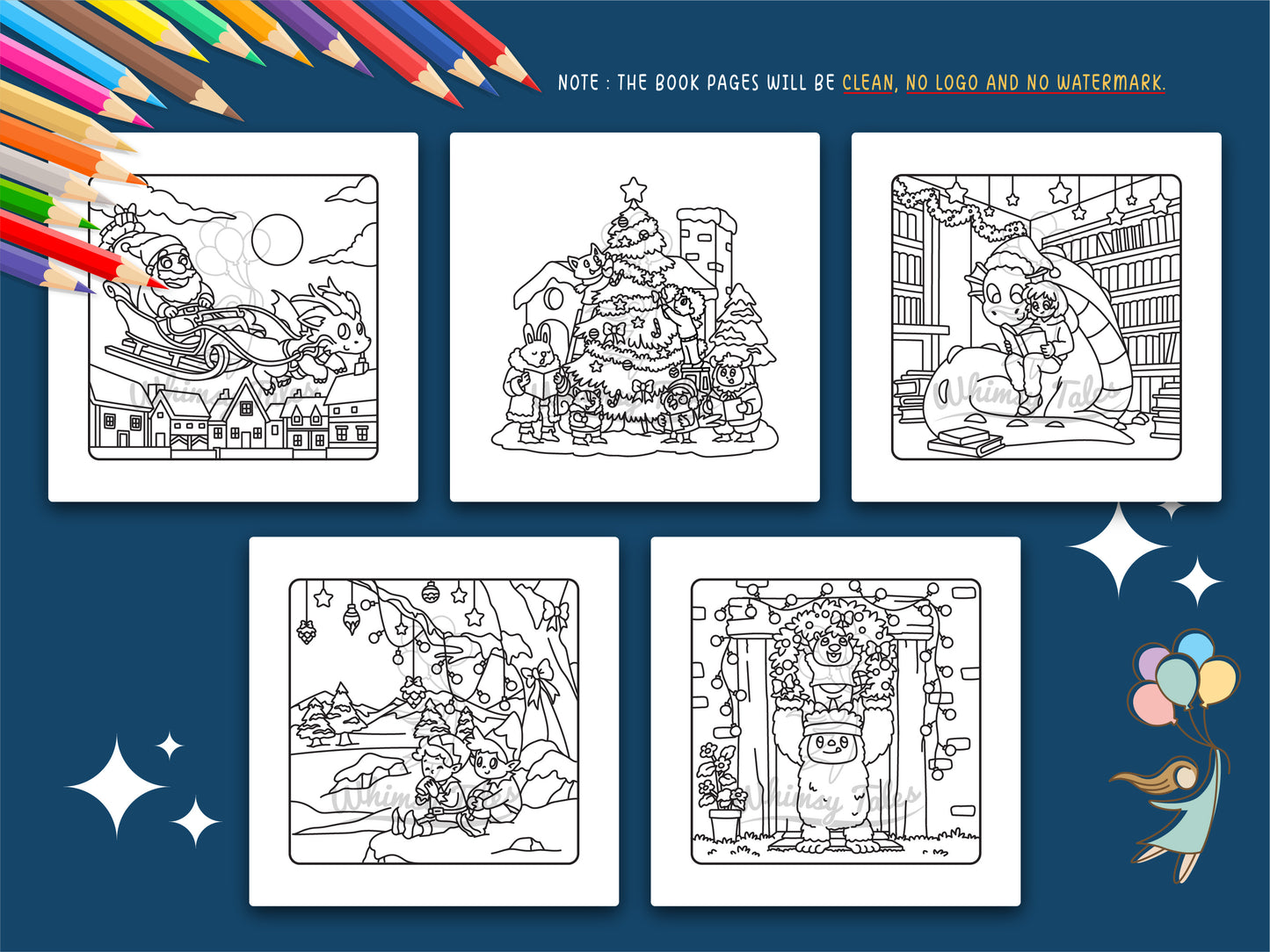 Wynterra - A Christmas Fantasy Coloring Book of Cozy Holiday Tales