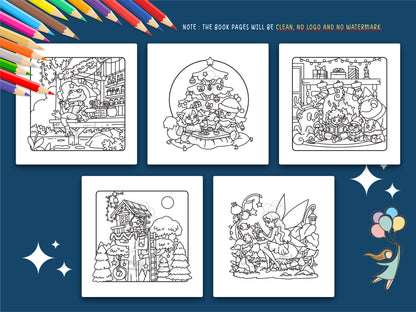 Wynterra - A Christmas Fantasy Coloring Book of Cozy Holiday Tales